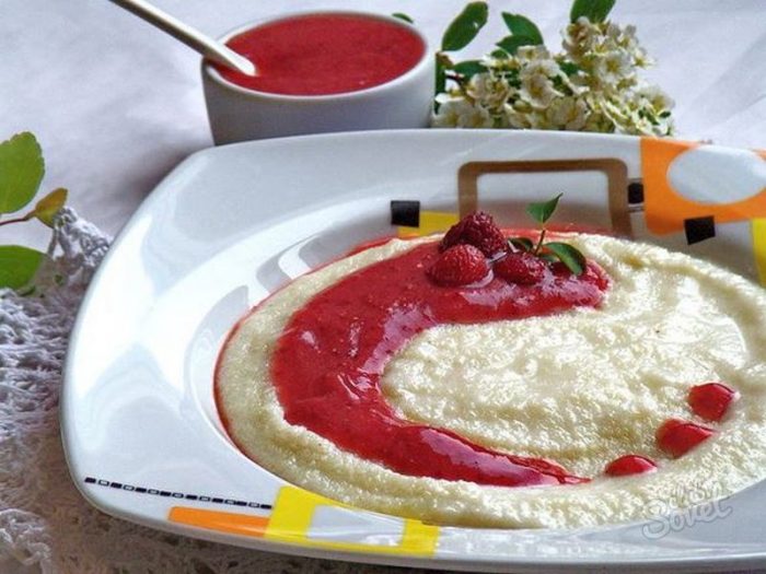Как варить манную кашу на воде