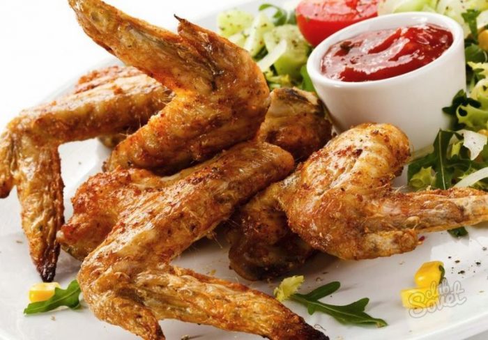 Как приготовить крылышки куриные на сковороде