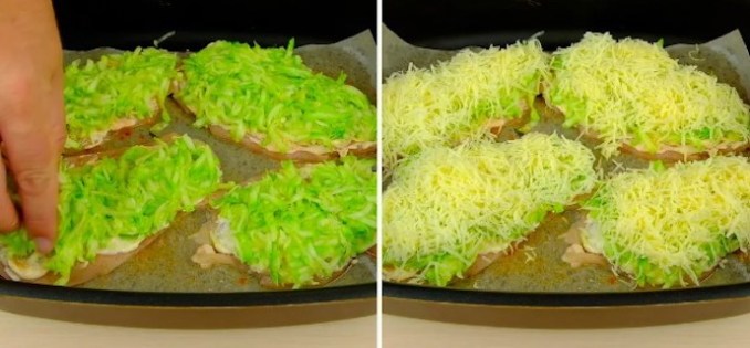Це так смачно, що не передати словами! Куряче філе під соковитою кабачковою шубкою