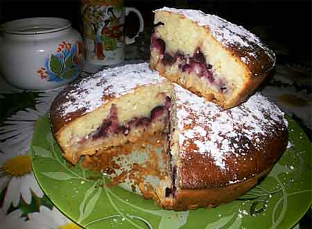 Манник на молоці з сиром і фруктовою начинкою – покроковий рецепт