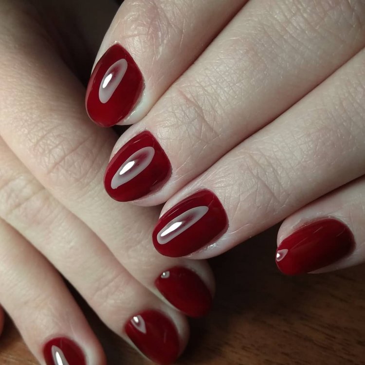 Shellac лунный френч красный