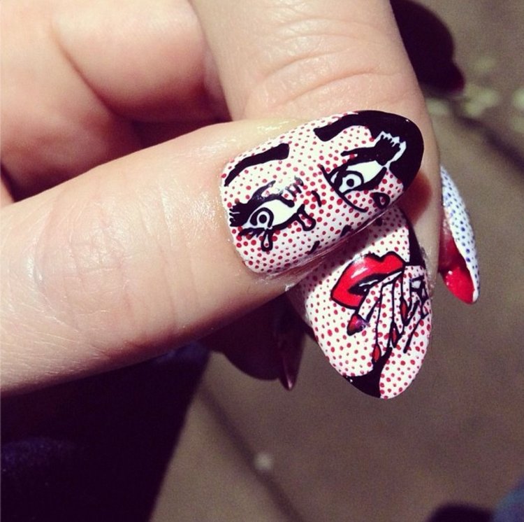 Pop Art на ногтях